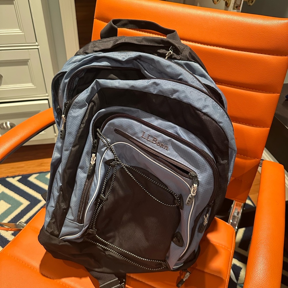 L.L. Bean Backpack in Black and Blue